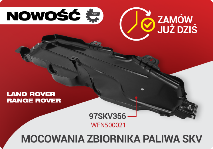 Marka SKV oferuje sprawdzone zamienniki mocowań zbiornika paliwa