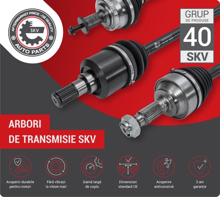 Modele noi de arbori de transmisie SKV